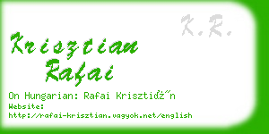 krisztian rafai business card